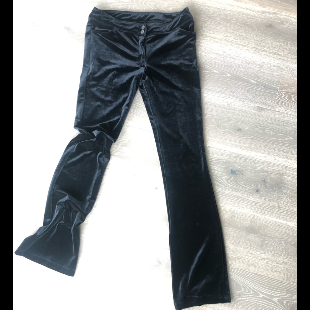 VINTAGE Betsy Johnson Velvet Slacks - Picture 2 of 4